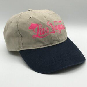 Richard Mark Women's Beige Enjoy Las Vegas Cloth Strap w/ Metal Buckle Baseball